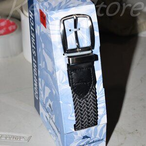 Tommy Bahama Men's Stretch Braided Reversible Belt